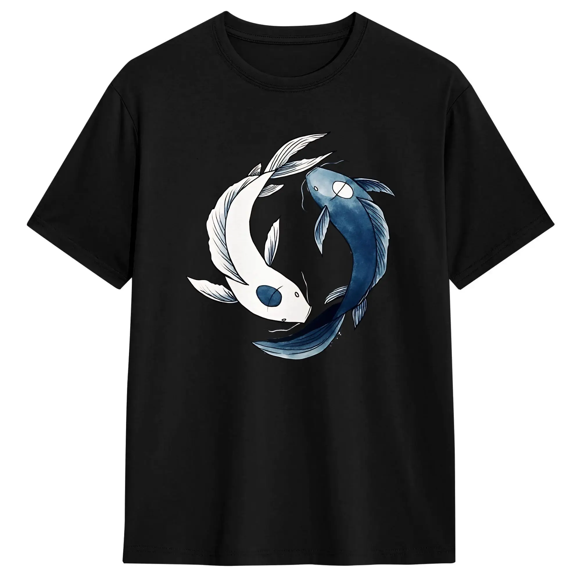Tui and La Yin & Yang Koi Avatars Airbender T-Shirt Adult T-Shirts Summer Crew Neck Trendy Cool Tees Hot Sale Oversize Clothes