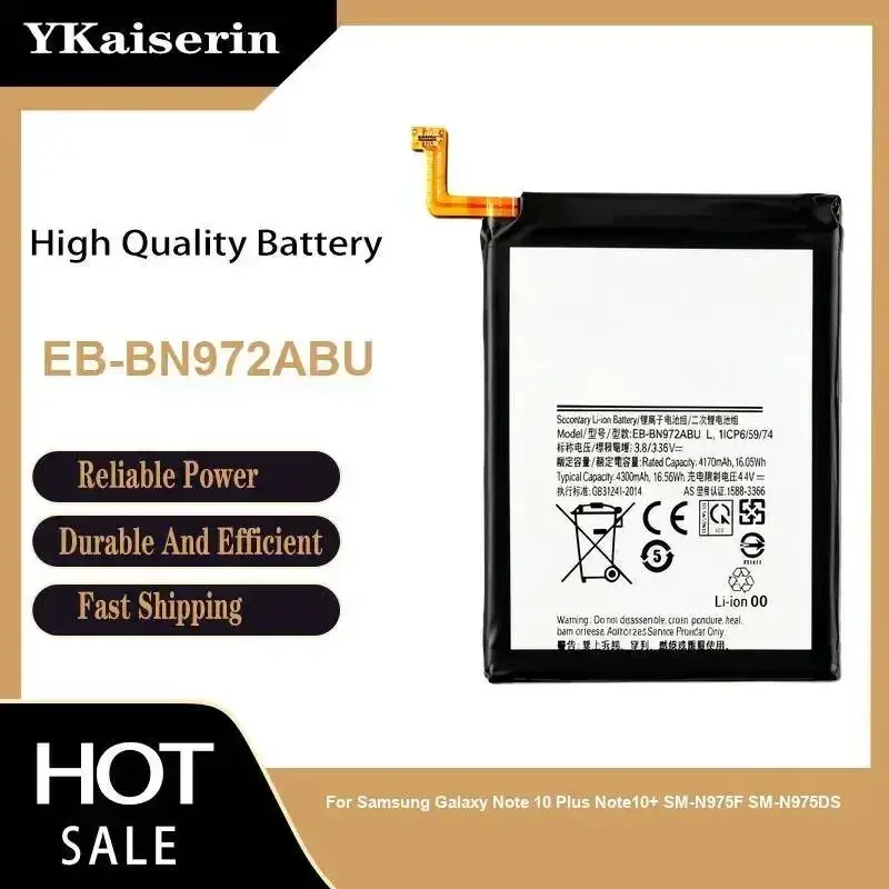 Mobile Phone Battery EB-BN972ABU 4300mAh For Samsung Galaxy Note 10 Plus Note10+ SM-N975F SM-N975DS