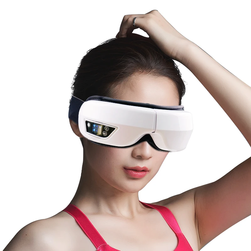 Masseur oculaire intelligent pliable à vibrations, instrument de soin des yeux, musique Bluetooth, soulage la fatigue oculaire, détente, masseur oculaire