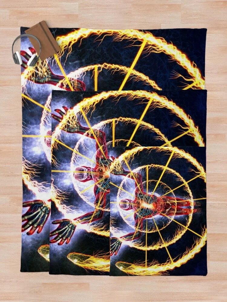 alex grey cosmic aura circle 2020 design garpu Throw Blanket Fluffy Shaggy Luxury Thicken Extra Large Throw Blankets