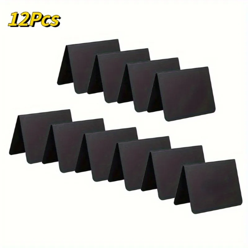12Pcs/Pack Mini Chalkboards Rectangular Blackboard Double Sided Chalkboards Wedding Birthday Party Home Decor Sign Message Board