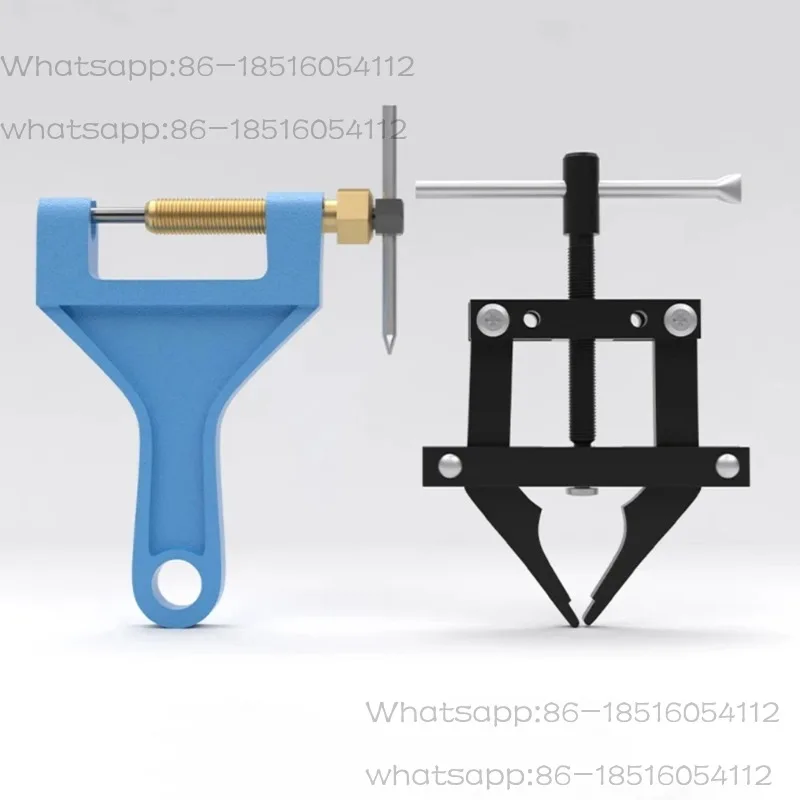 Heavy Duty Chain Breaker Tool Set - High Carbon Steel Forged Link Press, Chain Riveter & Cutter for Harvester Chains