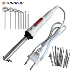 110V/220V Electric Fabric Flower Maker Cloth Fabric Flower Making Tools set DIY Floral Leaf Ironing Tool Machine