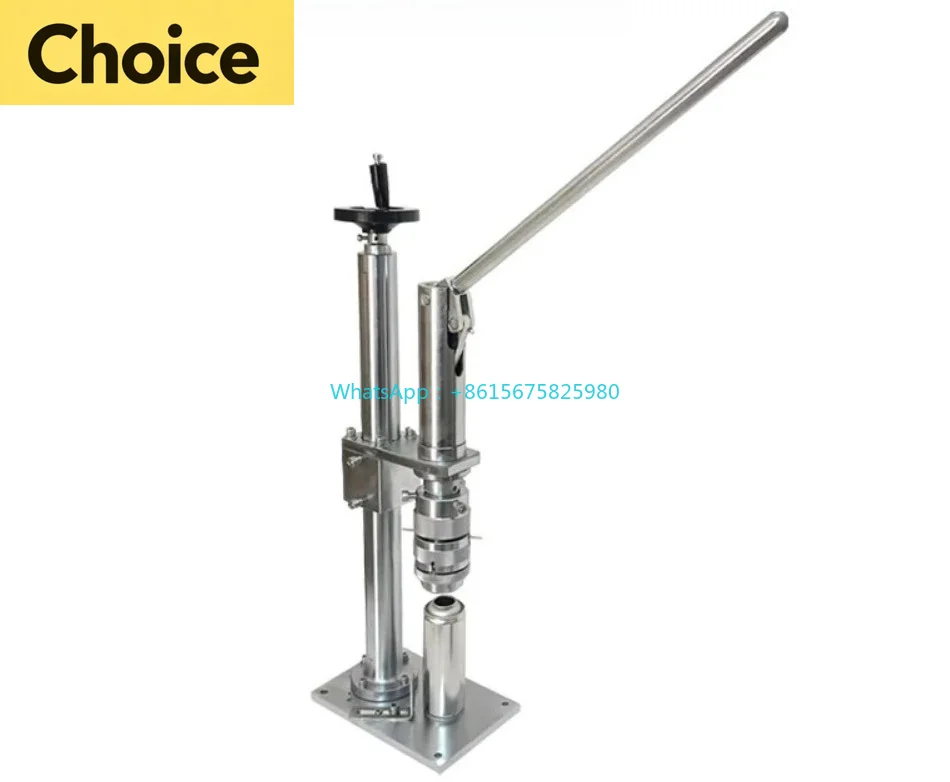 Small Manual Aluminum Can Sealer Food-Safe Metal Aerosol Bottle Capper for Nasal Spray