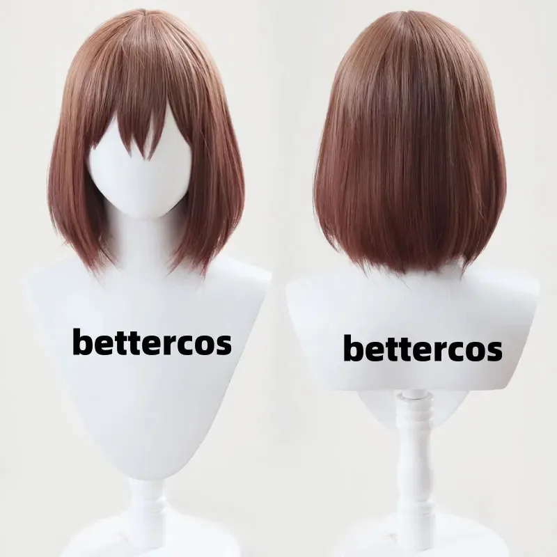 NewAnime My Deer Friend Nokotan Shitantan Noko Cosplay Wig Short Brown Hino Minami High School Heat-resistant Fiber Hair Wig2025