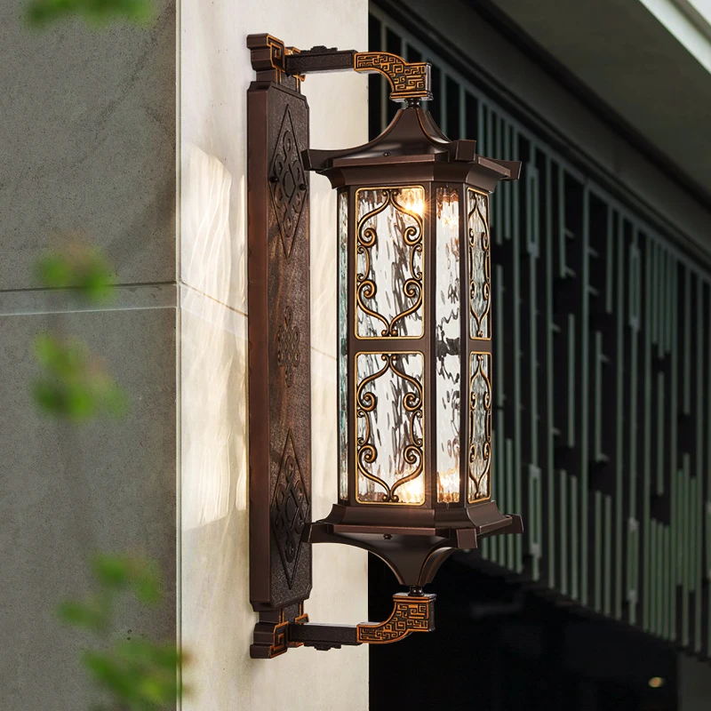 European outdoor wall lamp waterproof super bright corridor aisle lamp outdoor courtyard villa door balcony exterior wall lamp