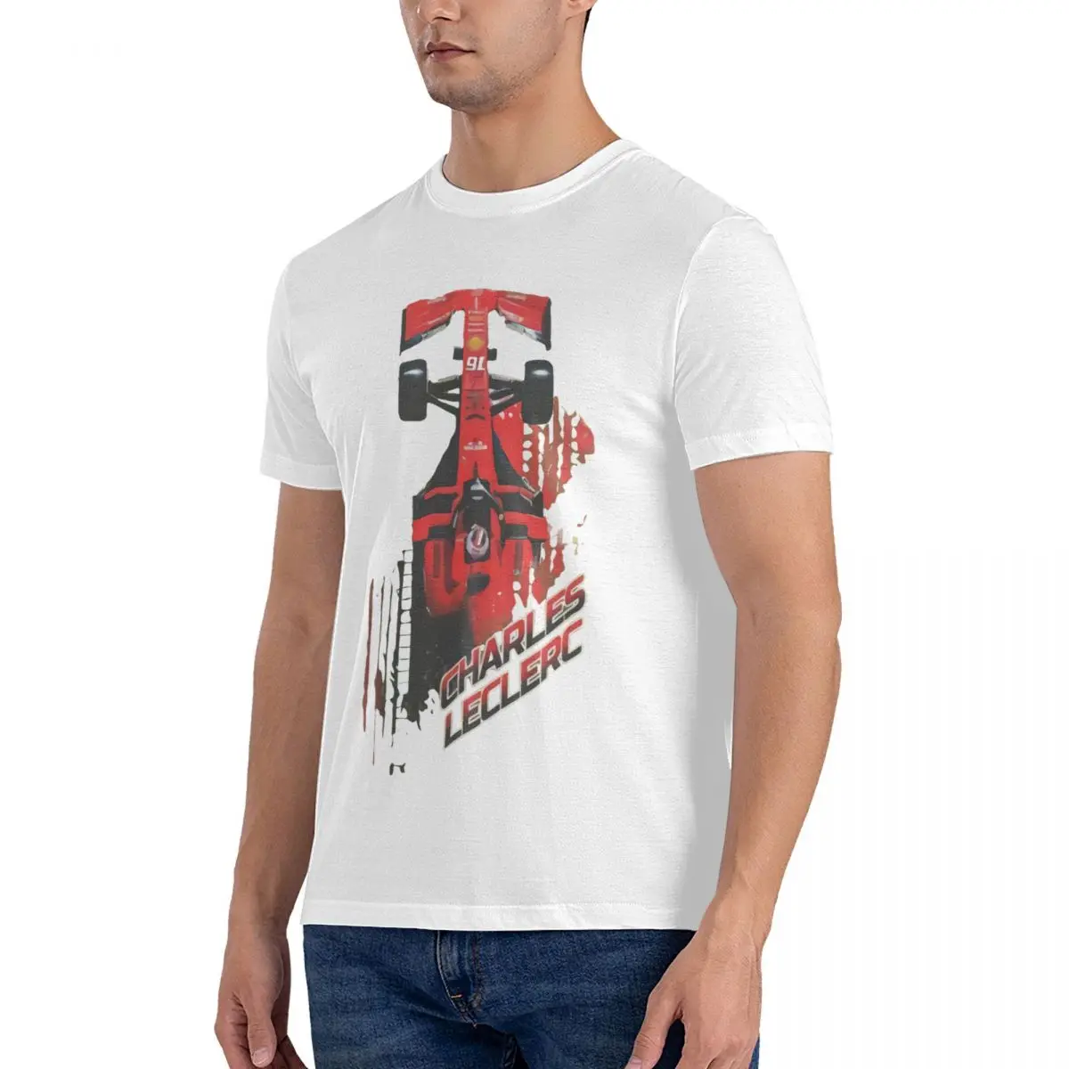 تي شيرت برسومات للرجال والنساء ، تي شيرت قطني ، ملابس مطبوعة للسيارات ، ملابس عصرية #5