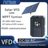 Solar VFD 0.75KW/1.5KW/2.2KW/4KW/5.5KW/7.5KW 220V  Variable Frequency Drive Converter inverter for motor Speed control