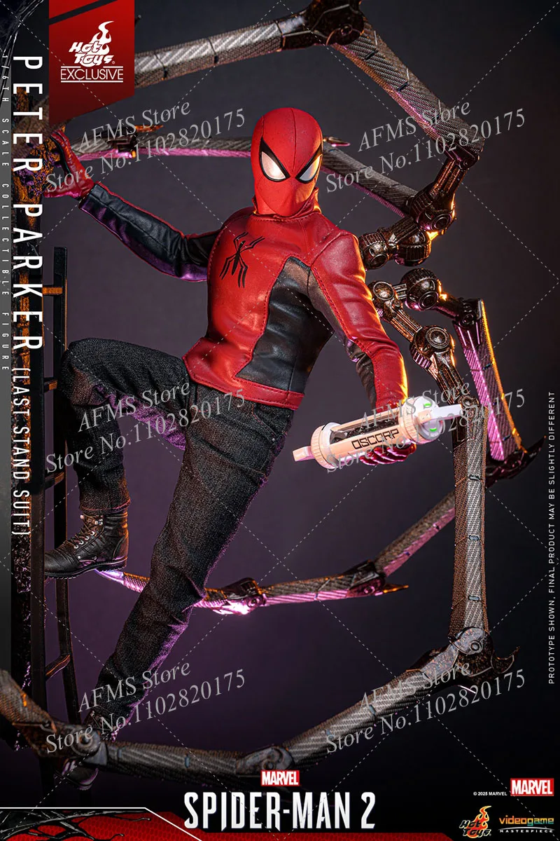 Juguetes calientes VGM71 figura coleccionable a escala 1/6 Spider-Man 2 Peter Parker versión dañada por batalla figura de acción de soldado de hombres de 12 pulgadas