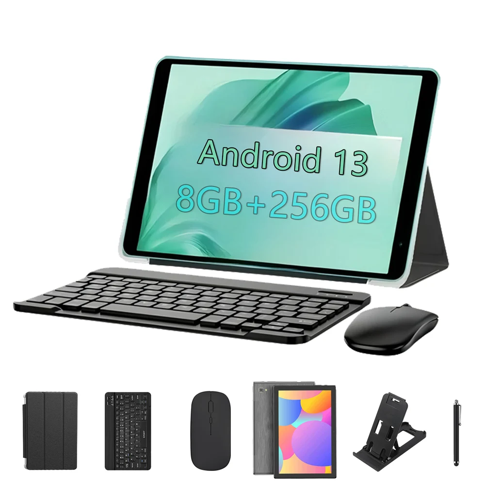 

10.1" High-Definition Screen Tablet Octa-Core Processor 8GB+256GB ROM 4G 5G Dual SIM WiFi GPS Metal Shell with Keyboard mouse