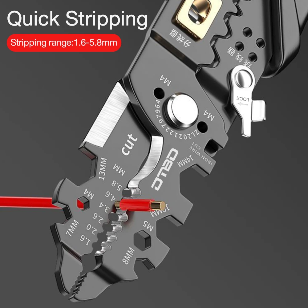 다기능 스트리핑 플라이어, 전기 기술자 토글 플라이어, 긴 코 플라이어, 와이어 스트리퍼, 케이블 커터, 터미널 압착 수공구