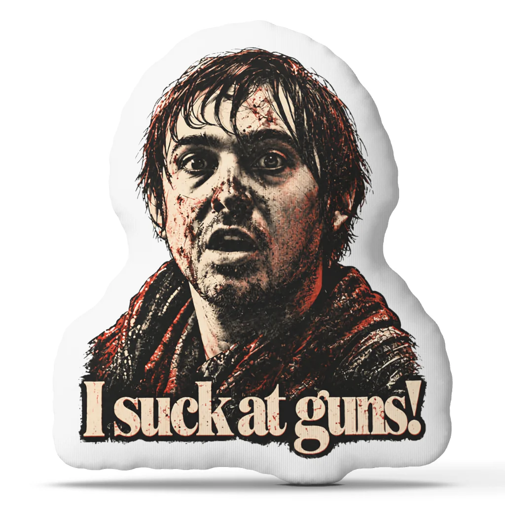 Bryan Residents Evils I suck at guns! Funny Pillow Cushion Irregular Stuffed Throw Pillow Home Decor Gift Sofa Bed