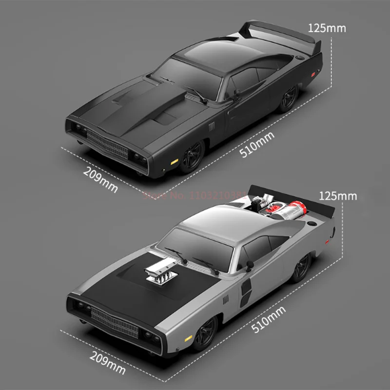 Sg-1004 1: 10 Nieuwe Borstelloze Hoge Snelheid 70 km/u Flat-Running Afstandsbediening Auto Model Amerikaanse Spier Auto Jongen volwassen Speelgoed Auto