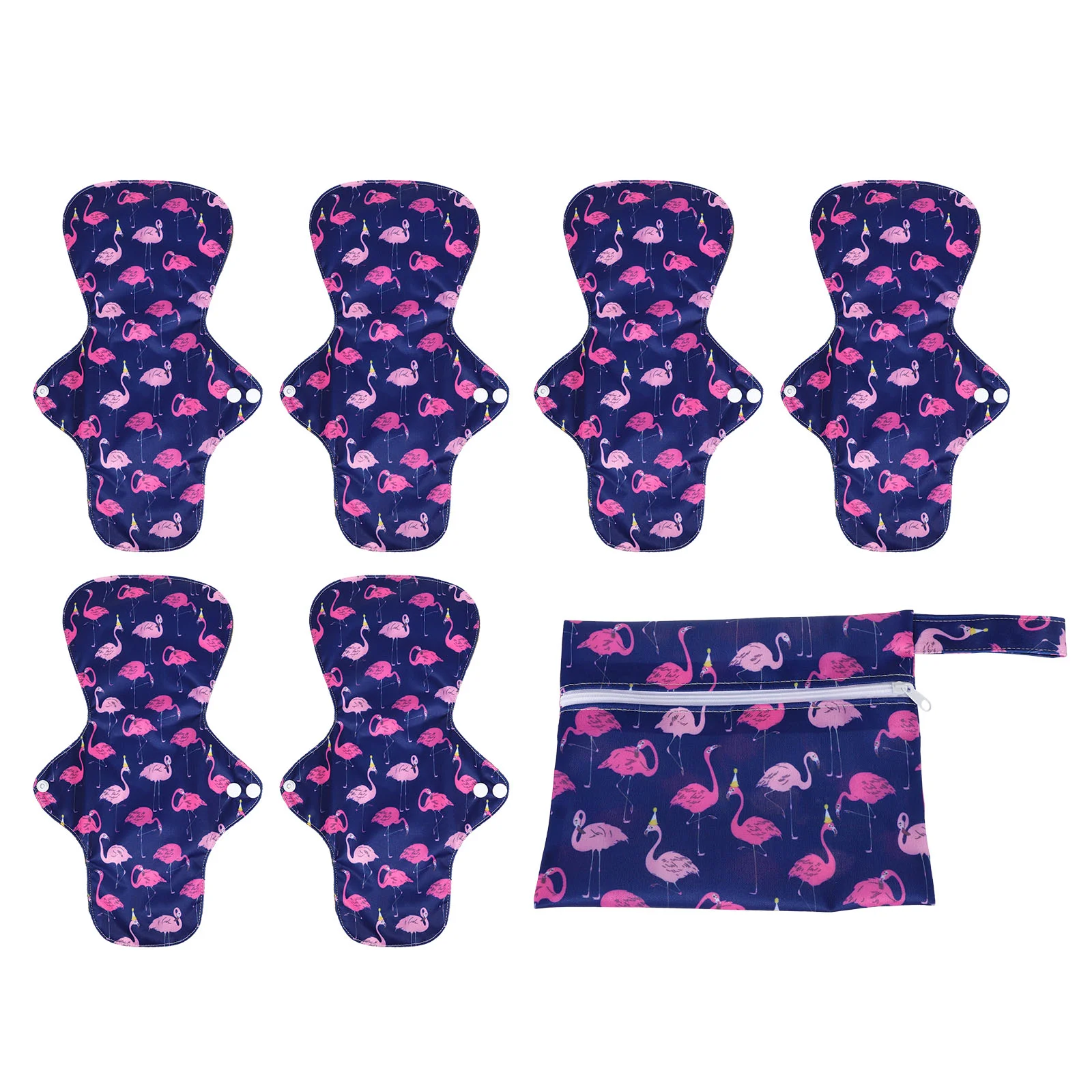 

Sanitary Towels Repeatable Pad Napkins Menstrual 30x17cm Washable Pads Reusable Purple Mother
