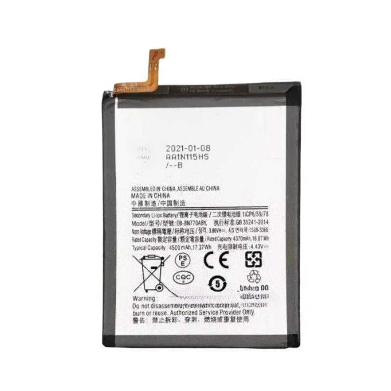New Replacement Mobile Phone Battery EB-BN770ABY 3.8V 4500mAh For Samsung Galaxy Note10 Lite  Note 10 Lite