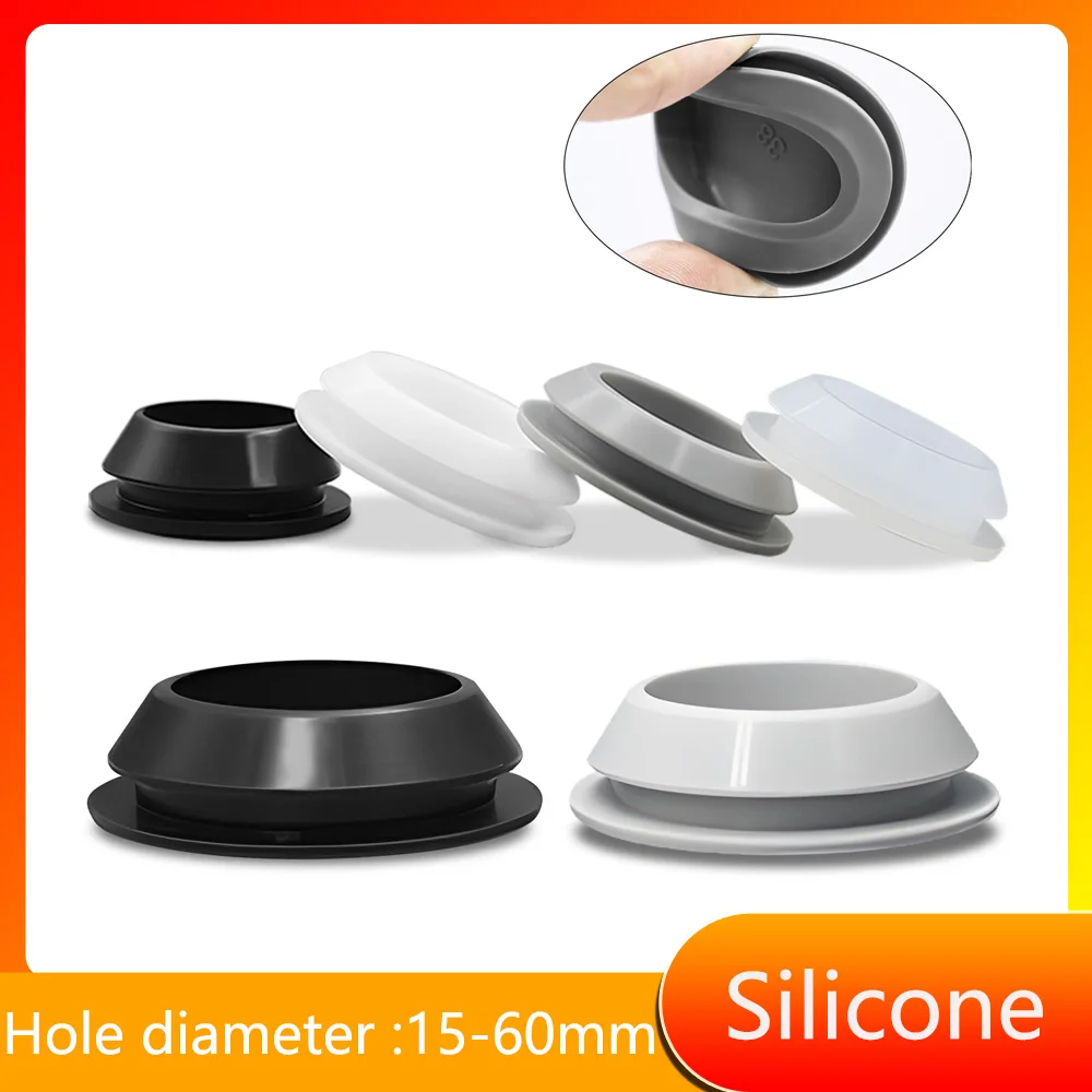 Tapón de silicona a presión, tapón de goma tipo T de 15mm-60mm, tapón para orificios tipo T, tapa ciega, tapón de extremo, insertos para tubos, tapón de sellado