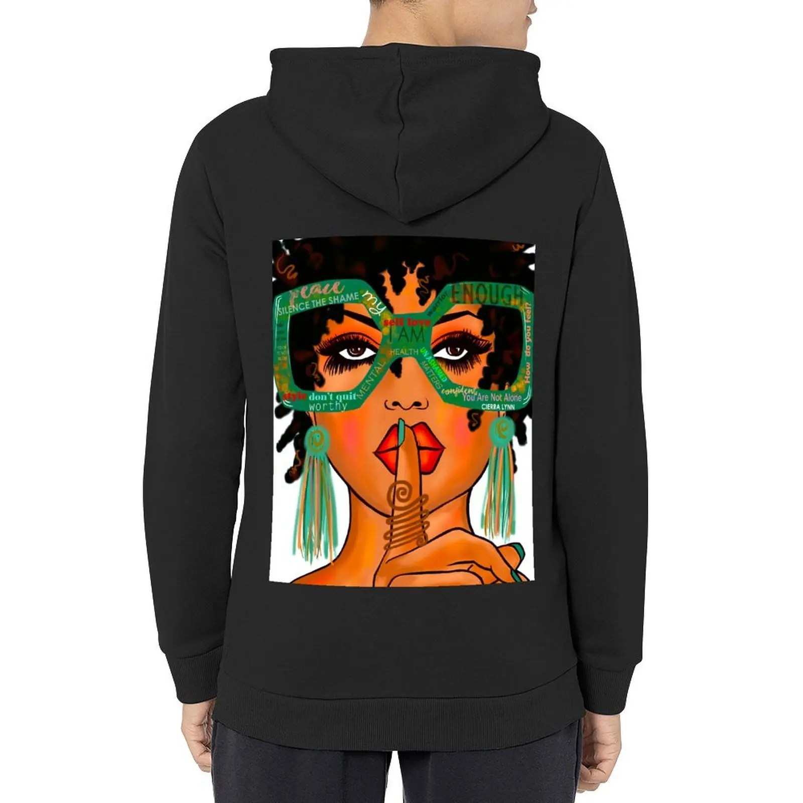 

SILENCE THE SHAME - NO STIGMA COLLECTION Hoodie men's winter sweater graphic t shirts men anime clothing mens hoodie