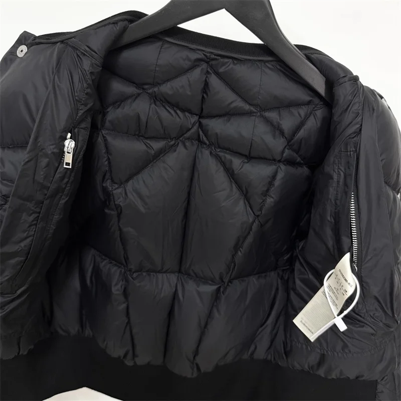 Dames winterjas 2025 Nieuwe single-breasted slim fit korte donsjas witte eendendons gevulde donsjassen y2k warme dikke jas