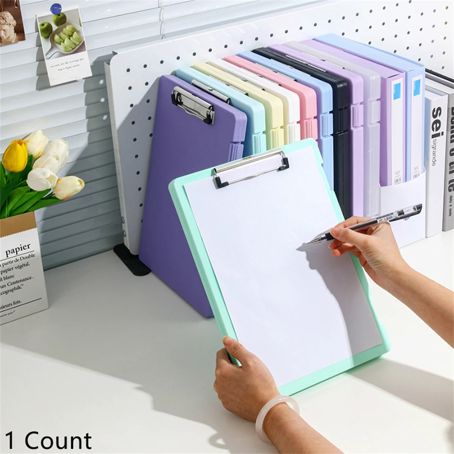 Imagem -04 - Multi-funcional a4 File Folder Desktop Test Paper Organizer Office Document Board Caixa de Armazenamento Writing Board Escritório