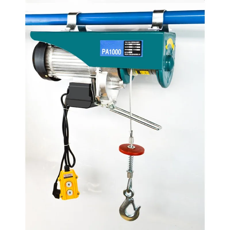 Micro electric hoist 220v wall hoist home decoration small lifting crane column bracket