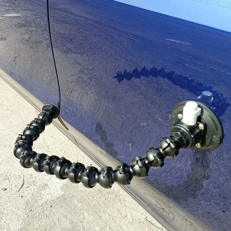 

60x20 см черный кронштейн для ремонта вмятин на автомобиле, 6-цветная большая полосатая лампа для выравнивания батарей, детектор вмятин, для бесплатного выравнивания листового металла