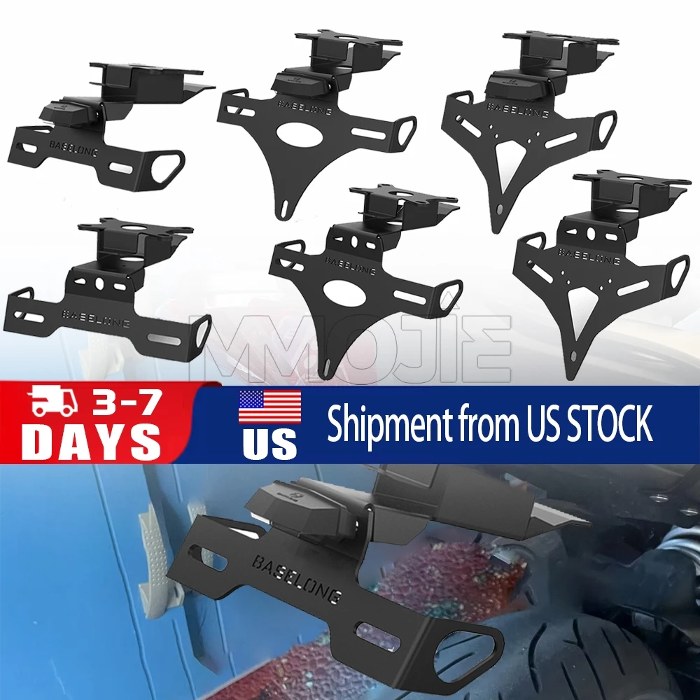 

For YAMAHA MT07 MT 07 MT-07 Y-AMT 2025 2026 2027 Motorcycle License Plate Holder Rear Tail Tidy Fender Eliminator Kit Bracket