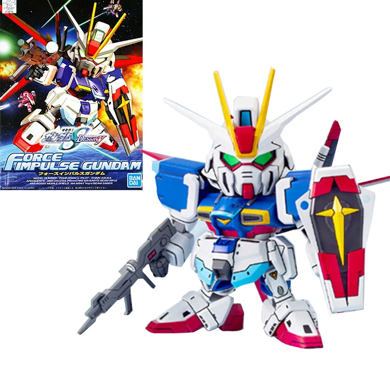 Figura de acción de Gundam zgmf-x56s-alfa para niños, Kit de modelo ensamblado, Original, genuino, SD, BB, Force Impulse, Gundam, Gunpla, regalo para niños