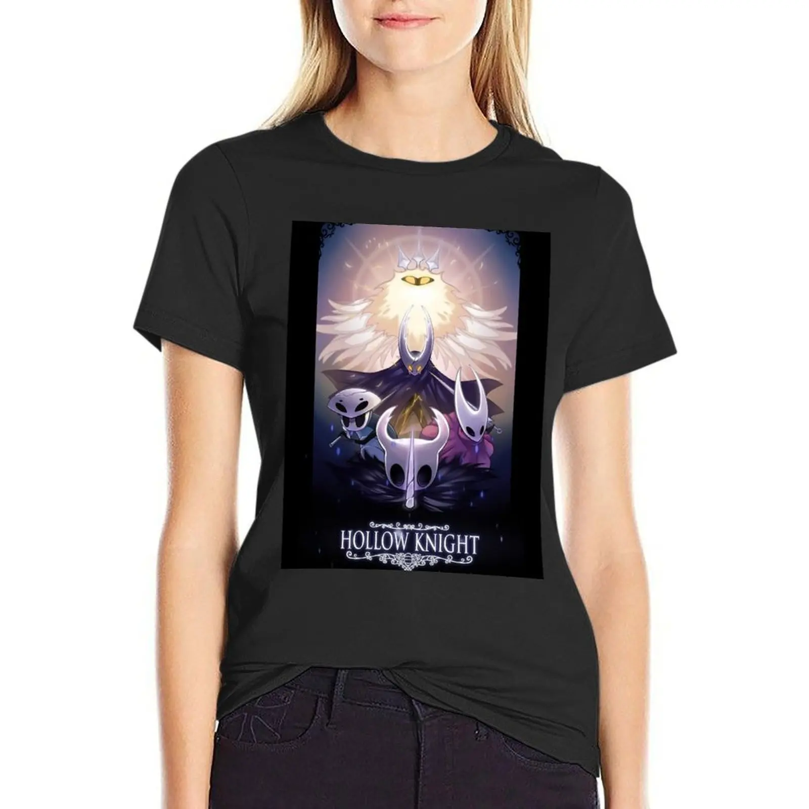 Hollow Knight T-Shirt Atasan musim panas wanita pakaian lucu untuk wanita