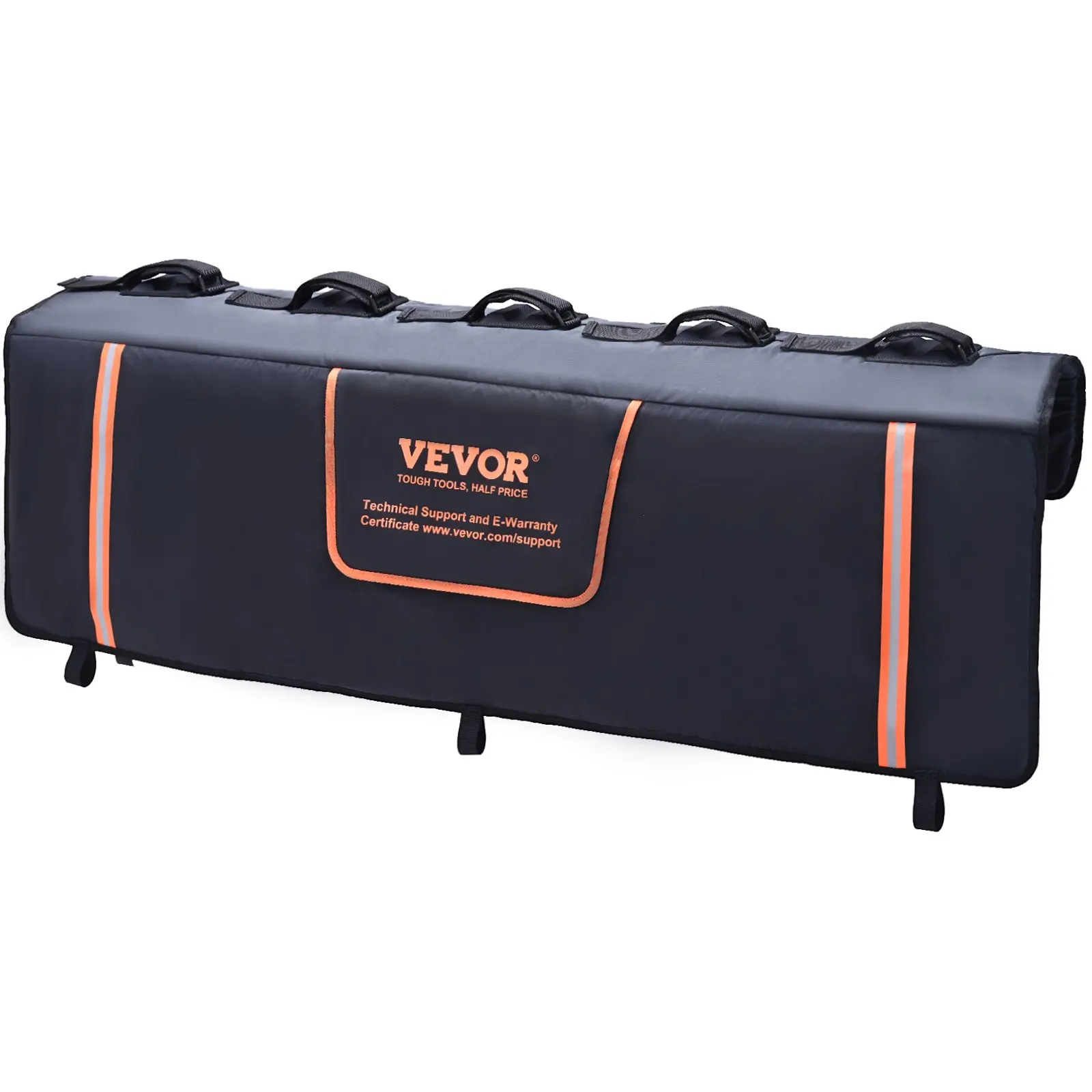 

Tailgate Bike Pad, 53" Truck Tailgate Pad Carry 5 Mountain Bikes, Upgraded Grooves Tailgate Protection Pad With Reflective