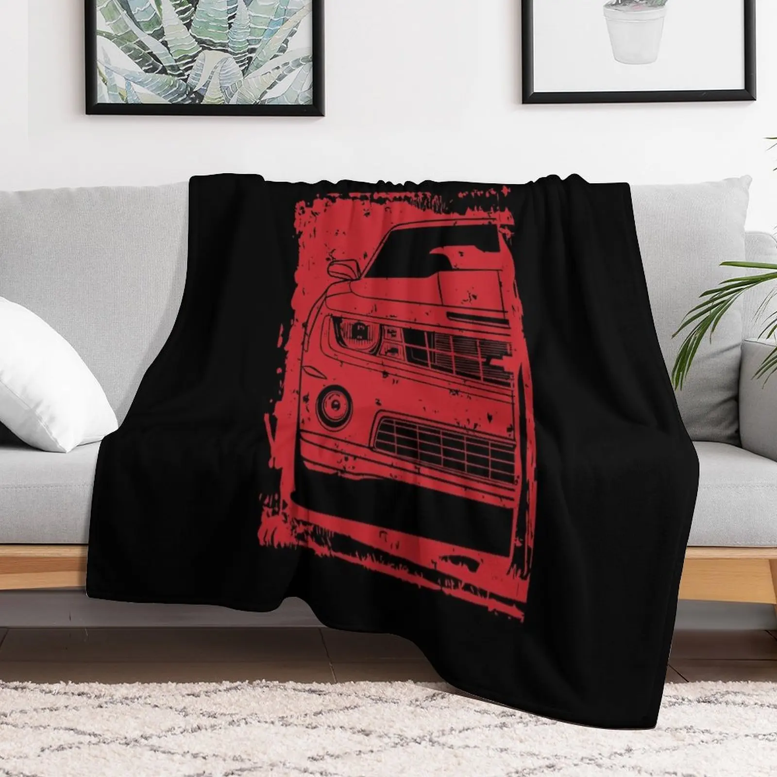 

5th Gen Camaro SS Throw Blanket for winter Winter beds Softest Flannel Fabric Blankets