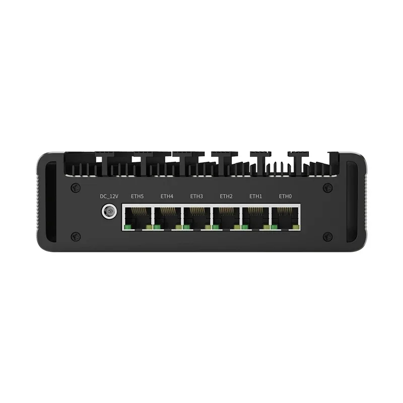 6x2.5G 12th Gen Firewall Router Intel N100 i226-V Fanless Mini PC DDR5 NVMe RJ45 COM Industrial Computer pfSense OPNsense PVE