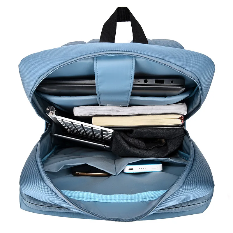 New Business Waterproof Simple Laptop Men's Backpack Outdoor Large Capacity Backpack Female Student School Bag