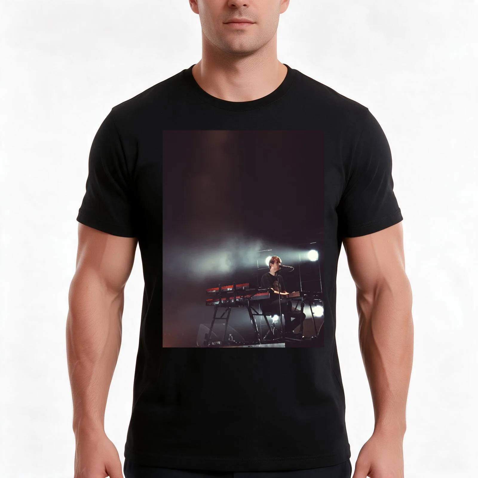 james blake T-Shirt, Summer Casual Cotton Tee, Oversized Streetwear Tops, Vintage Graphic Print, Loose Fit Short Sleeve