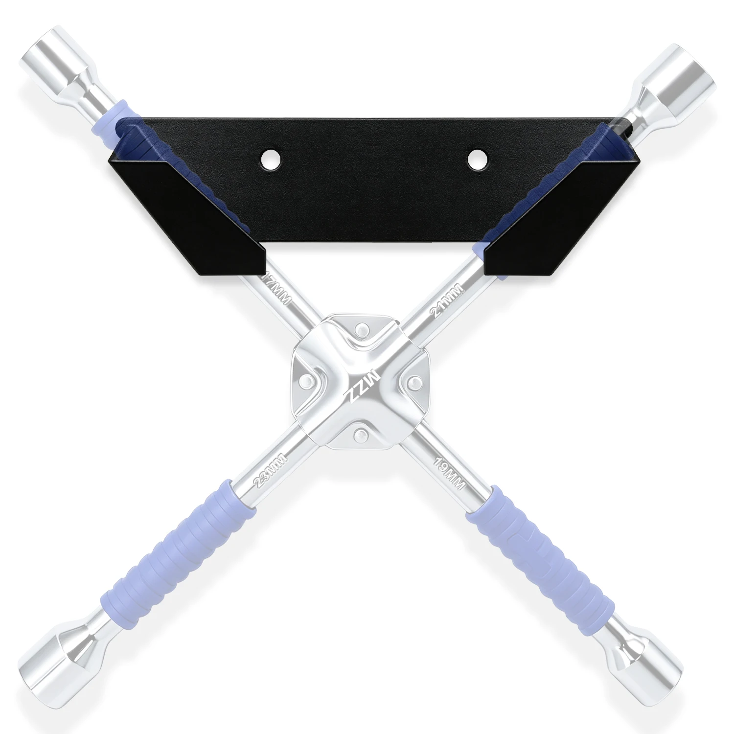3D Printed Wall Mounted Cross Wrench Organizer Tennis Racket Holder Racket Enduring Ornament Badminton Racket Storage Holder