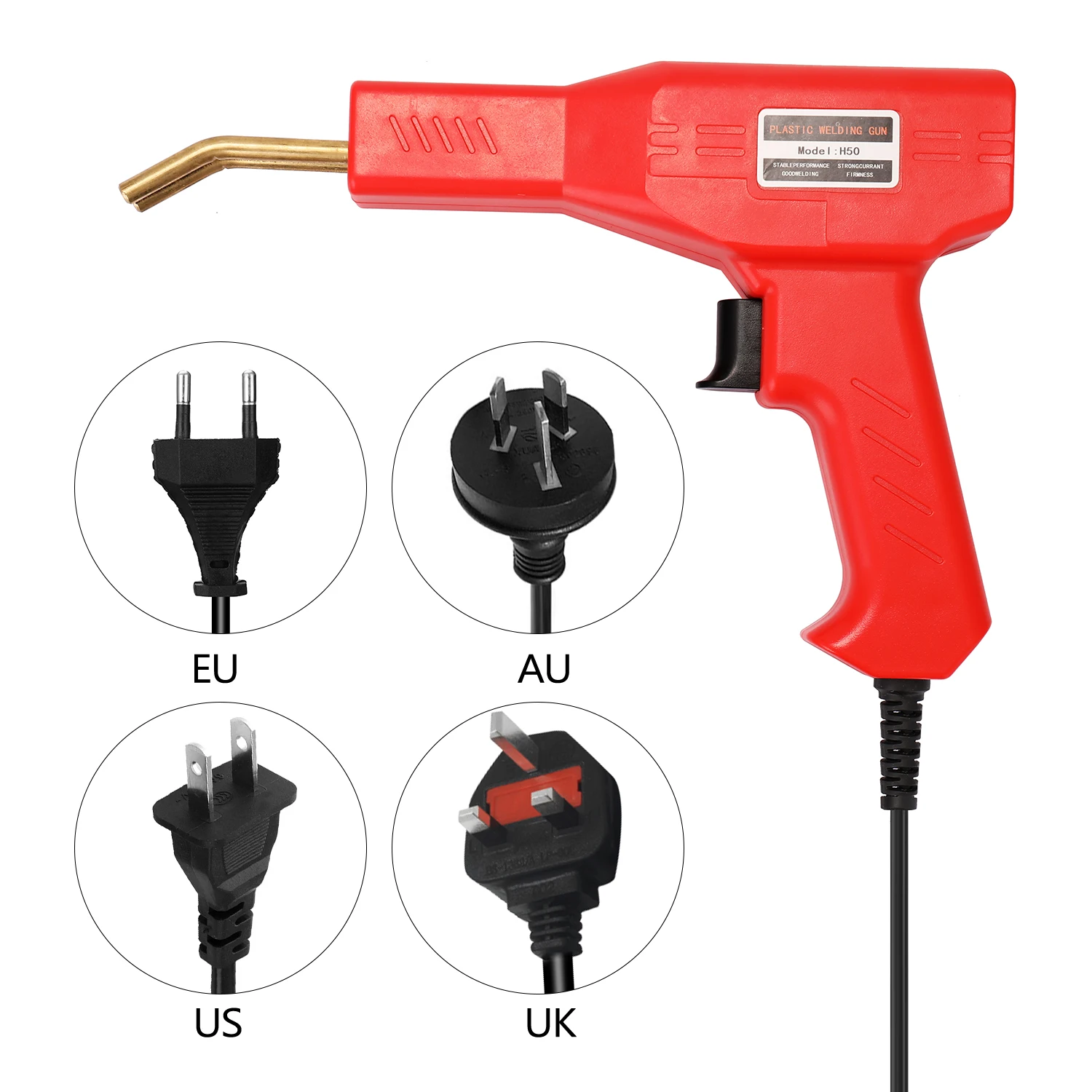 Solda plásticos 50W Soldador plásticos Ferramentas garagem Grampeadores Hot Machine Grampeador PVC Grampeador Ferramenta solda