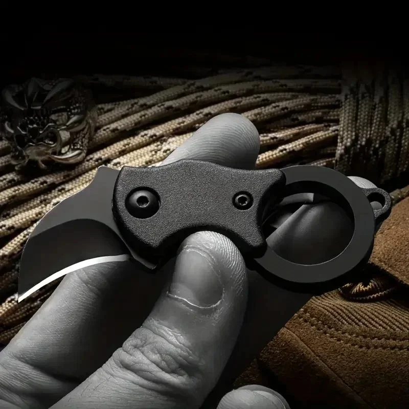 NEW Keychain Pocket Stainless Steel Camping Small Mini Portable Knife Peeler Fixed Blade Multi EDC Tool with Chain