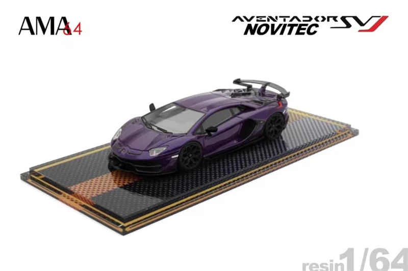 

AMA 1:64 LP770-4 Aventador SVJ Novitec Resin Car Model Miniature Gifts