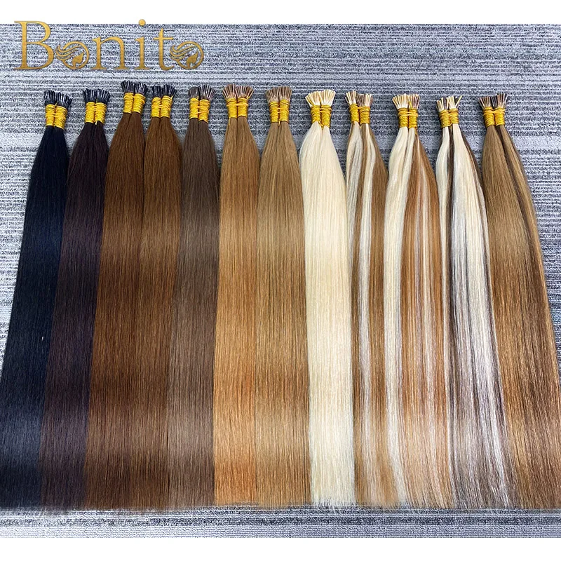 

I Tip Hair Extension Straight Human Hair Extension 1g/Strand 50pc/Set Capsule Keratin Natural Fusion Human Hair Extension