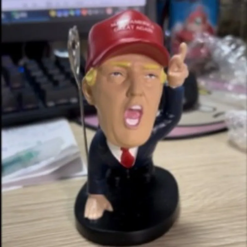 Ornament Trump Doll European and American Swing Character Car Accessories Doll Character Birthday Gift Christmas