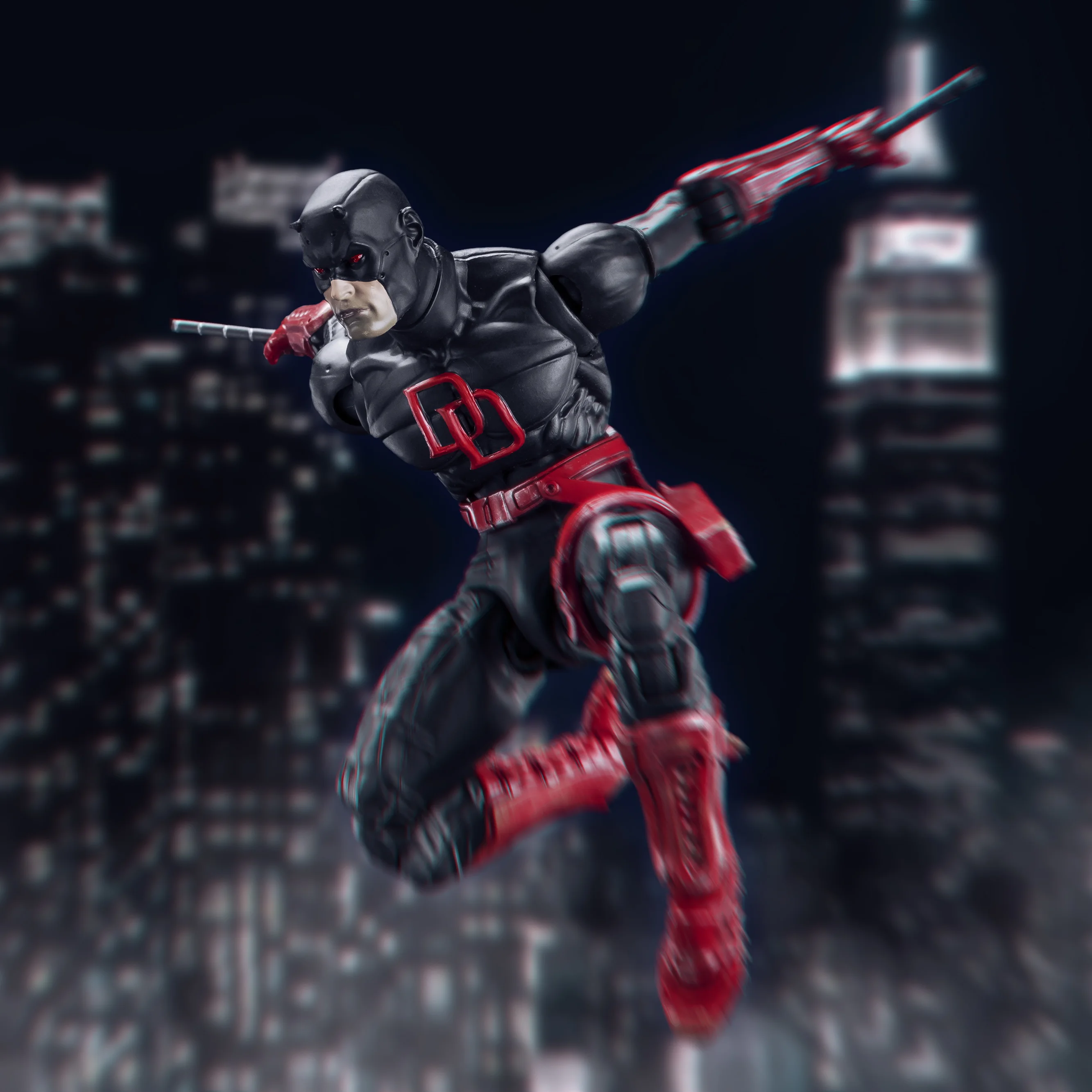 Em estoque - FlefToys Marvel Daredevil Clássico Red Shadowland