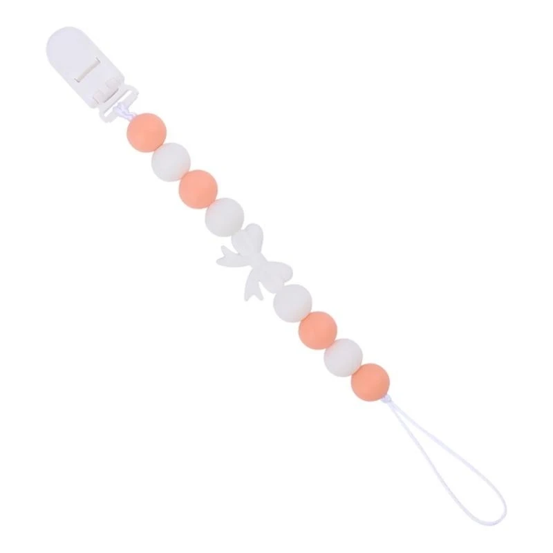 

J15U Dummy Clip Girls Boys Silicone Holder Pacifier Clip for Baby BPA ＆ Unisex