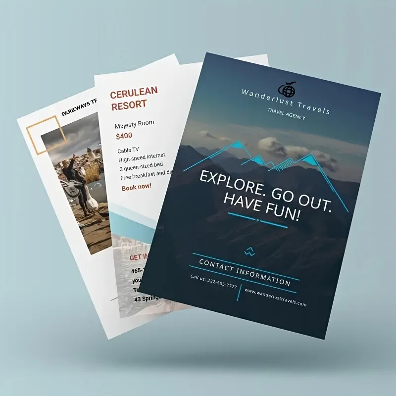 A5 Flyers 500pcs Custom Print Flyers For Business Advertising Leaflets For Event Promotion Marketing Materials