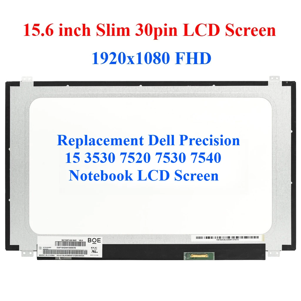 

Для ноутбука Dell Precision 15, 3530, 7520, 7530, 7540, ЖК-экран