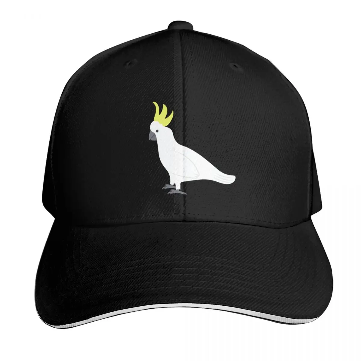 Birds of Australia Pattern - Black Baseball Cap Lightweight Packable Gift for Him Her Casual Daily Wear