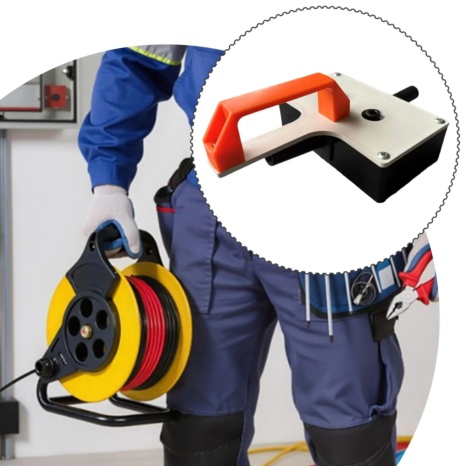 Compact Cable Installation Tool Plastic Wire Puller Electrician Accessory for Metal and Plastic Tubing Projects