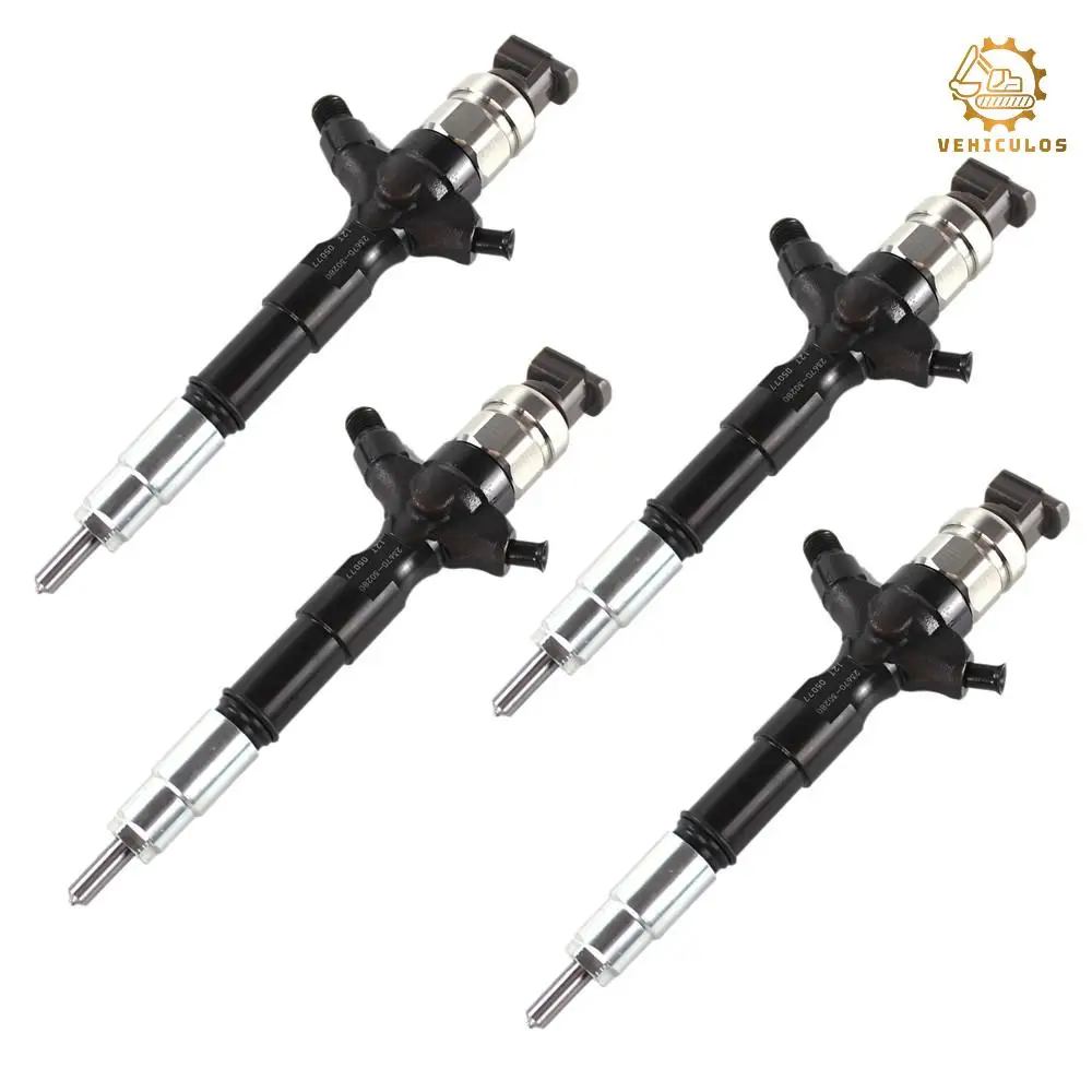 

4PCS Diesel Fuel Injectors 095000-7780 23670-30280 Fit Toyota Hilux Prado 1KD-FTV 3.0L Euro 4 Engine Replacement Parts