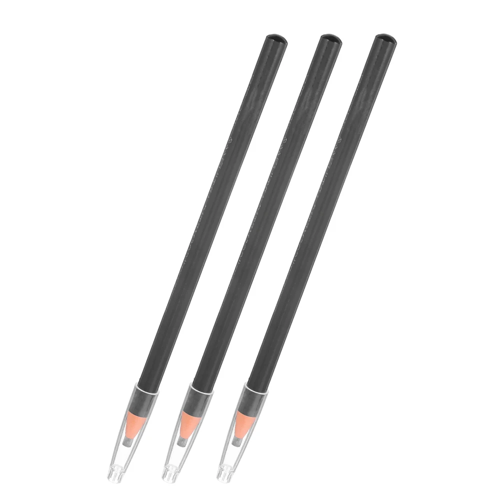 

3pcs Gray Sweatproof Eyebrow Pencil Makeup Pen For Eyebrow Peel Long Lasting Natural Brow Mapping Marker