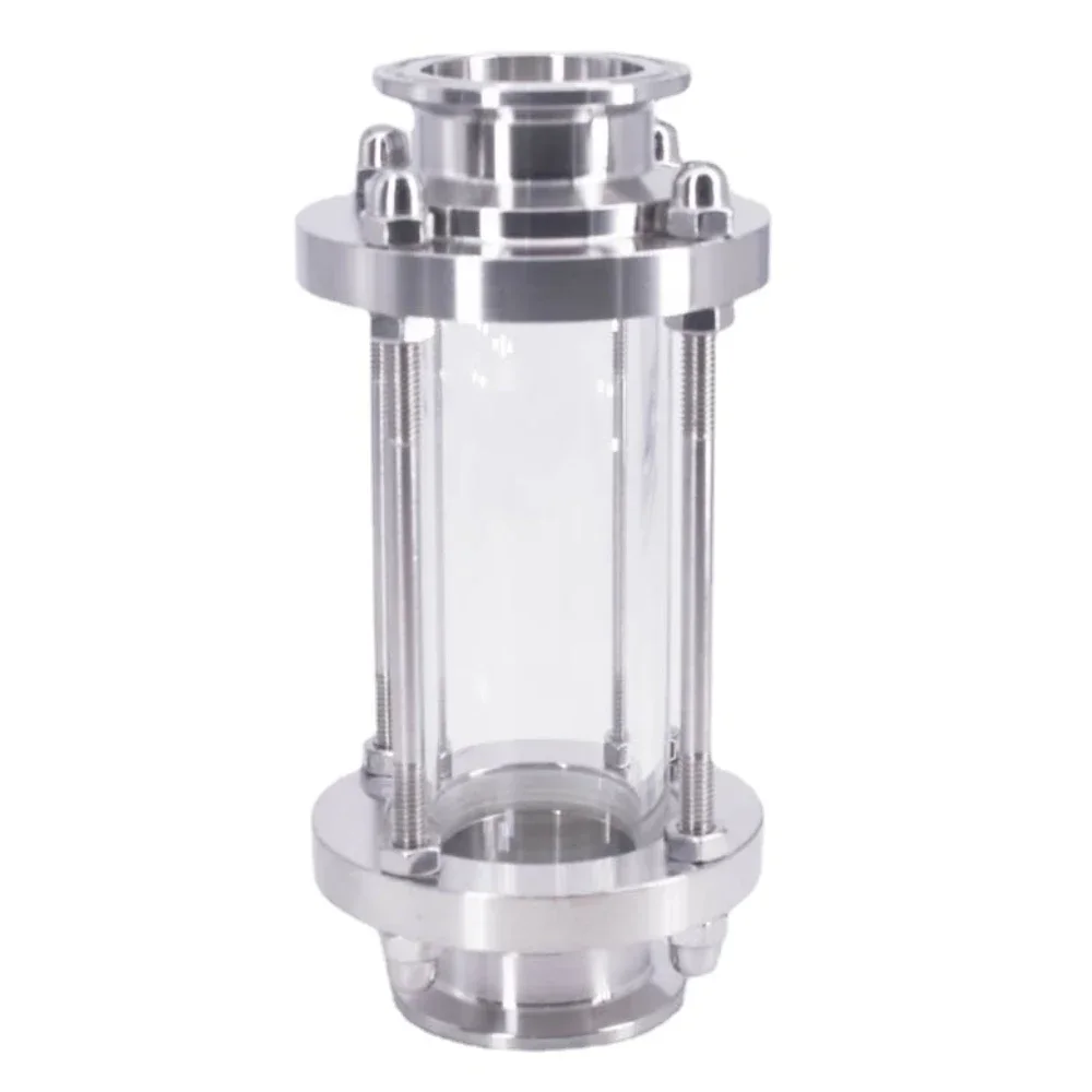 

Diopter 1.5" 2" 2.5" 3" 4" Tri Clamp 19/25/32/38/45/51-108mm Pipe Sanitary Flow Sight Glass SUS304 316 Stainless Steel Homebrew