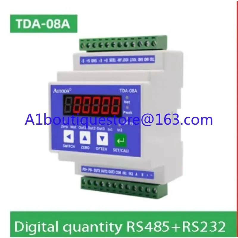 RS232 RS485 High-precision rail-type weight transmitter instrument weighing signal amplifier weighing module TDA08A