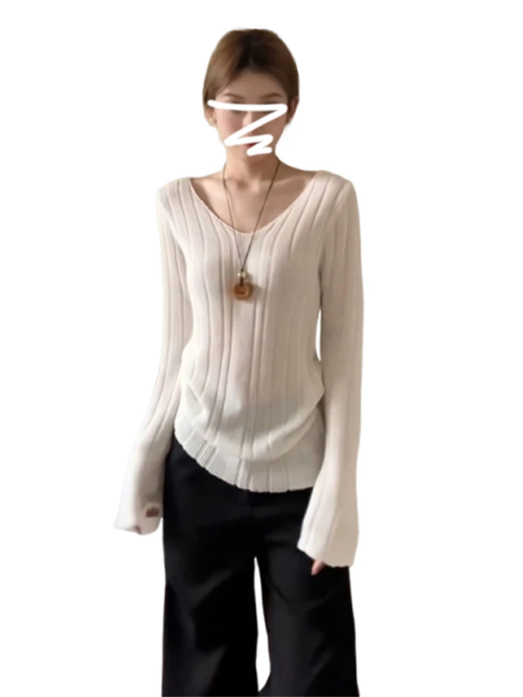 Sweaters Jumpers Pullovers Womens Autumn New Women'S Clothing 90S Y2K Daily Festival Alternative Concert Rock Band Punk Stretchy view 5